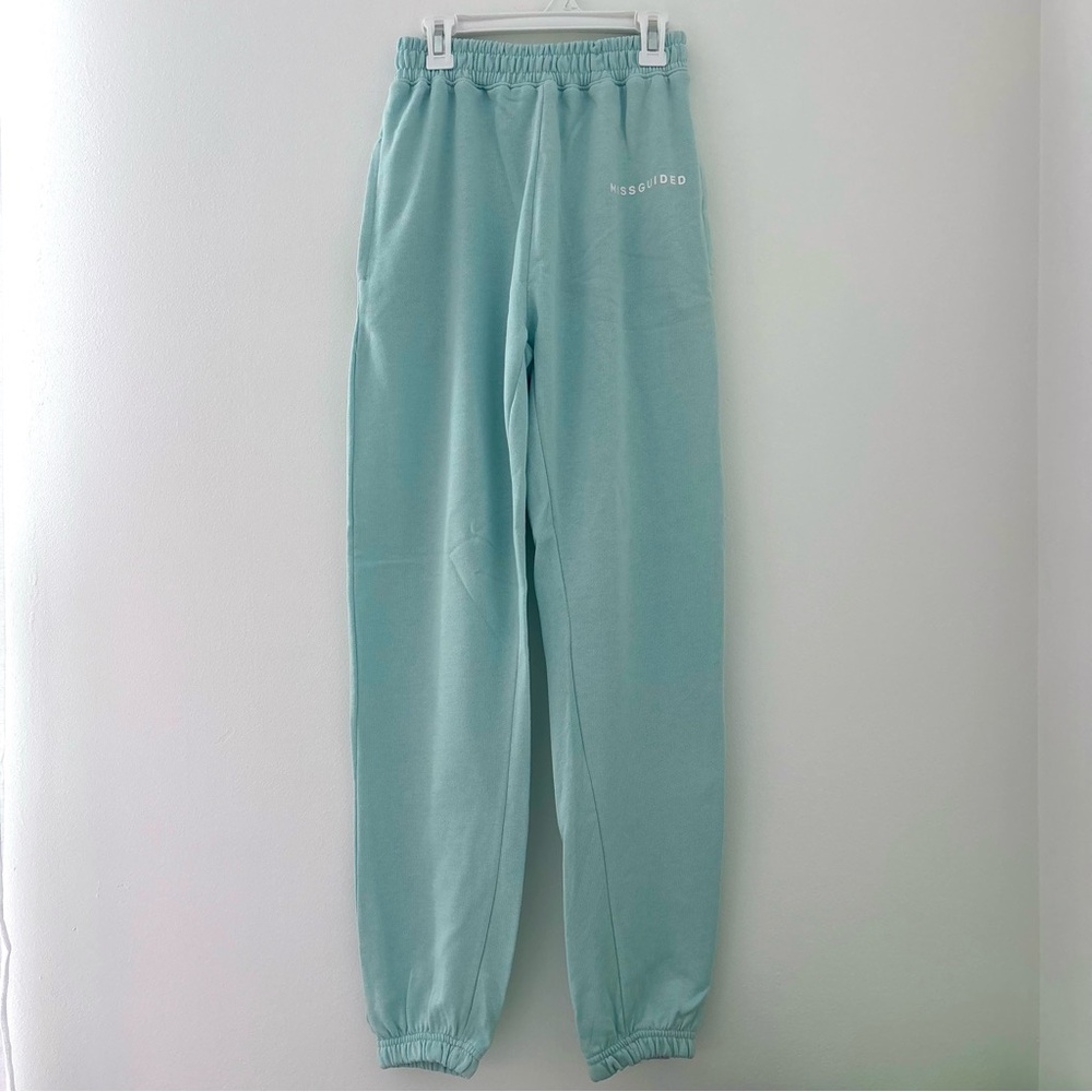 blue basic missguided joggers